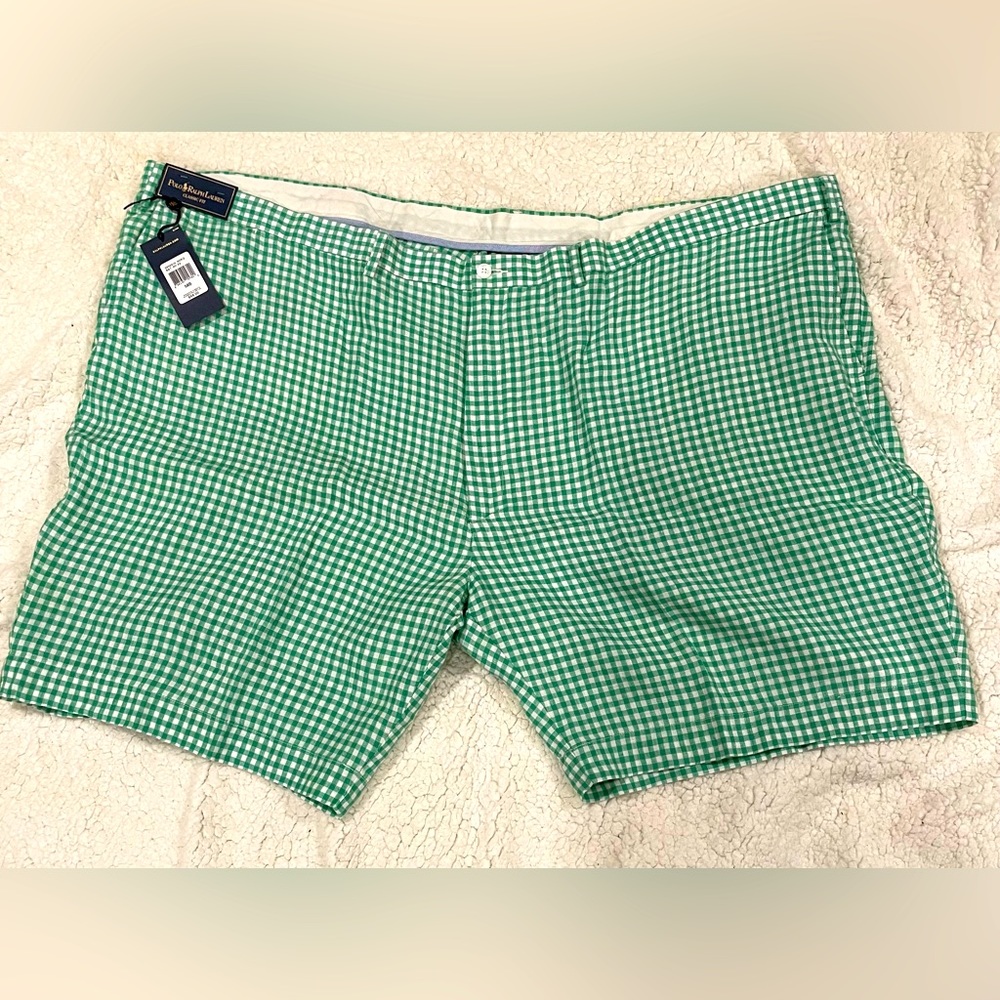 Polo by Ralph Lauren Green Checkered Men's Shorts